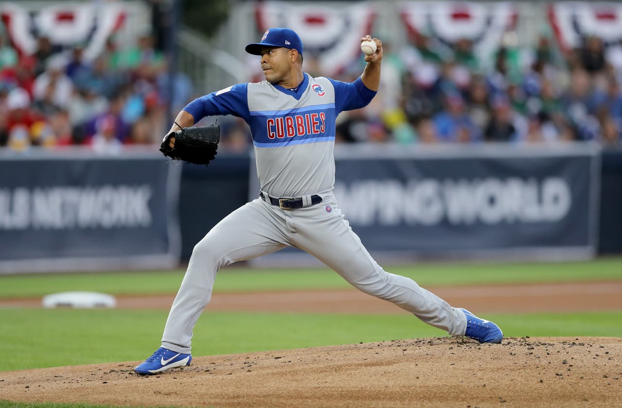 El abridor colombiano José Quintana salió en plan grande para los Chicago Cubs. Lanzó 7.0 innings, concedió apenas cinco hits, no dio boletos y ponchó a siete para acreditarse la victoria.