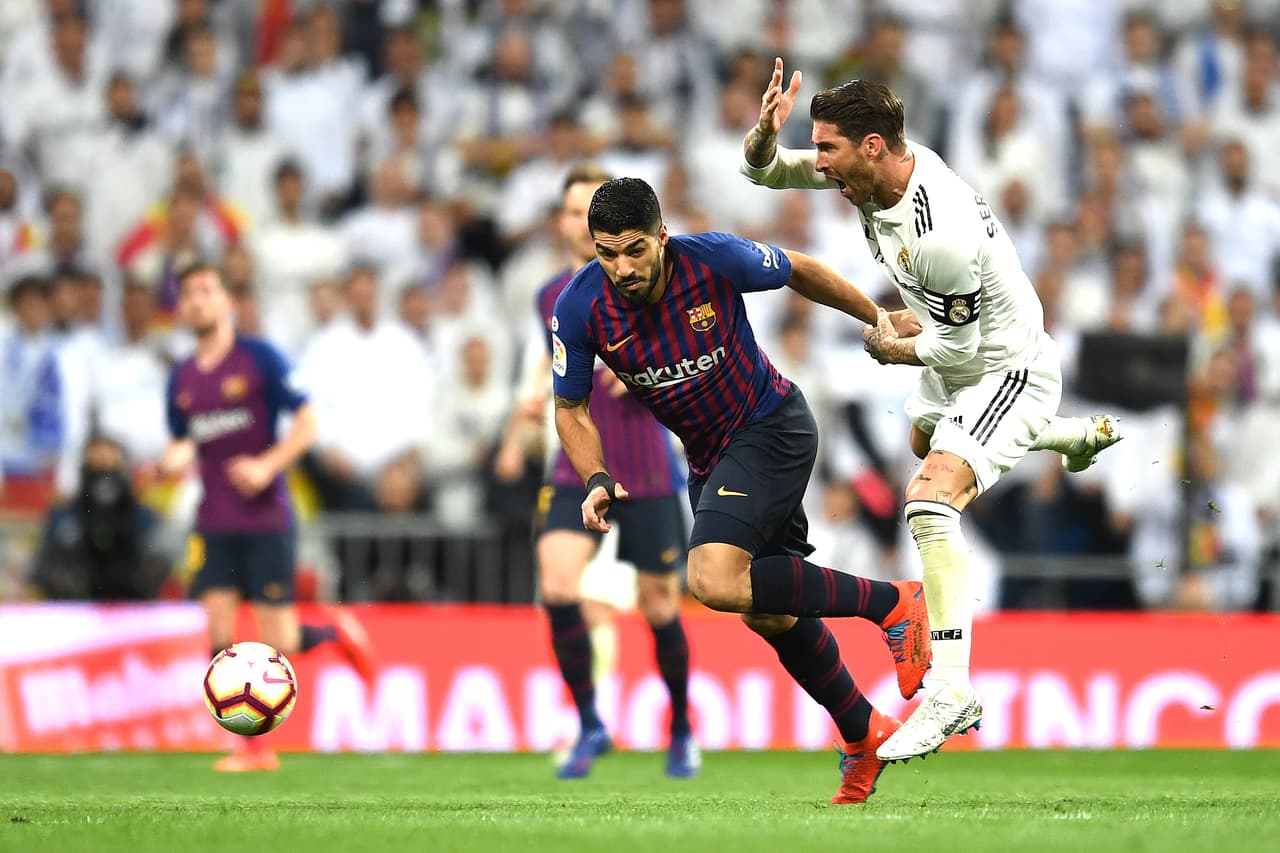 Suárez fue la pesadilla de la defensa del Real Madrid tanto en el duelo de Semifinales de la Copa del Rey como en el juego de Liga de España, ambos en el estadio Santiago Bernabéu.