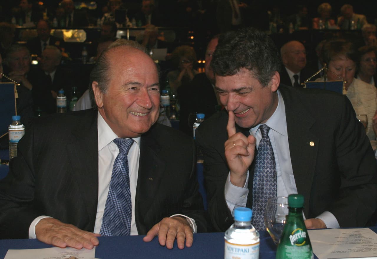 Blatter y Angel María Villar.