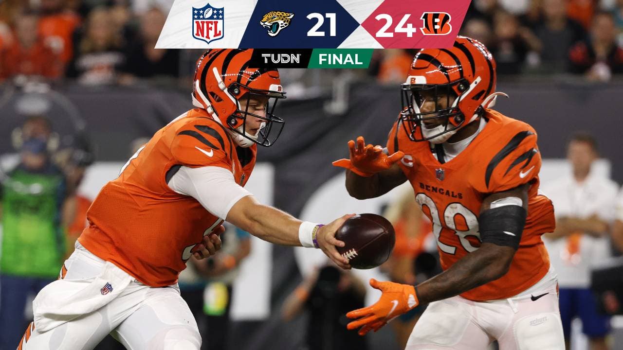 Bengals remontan para arrebatar la victoria a los Jaguars