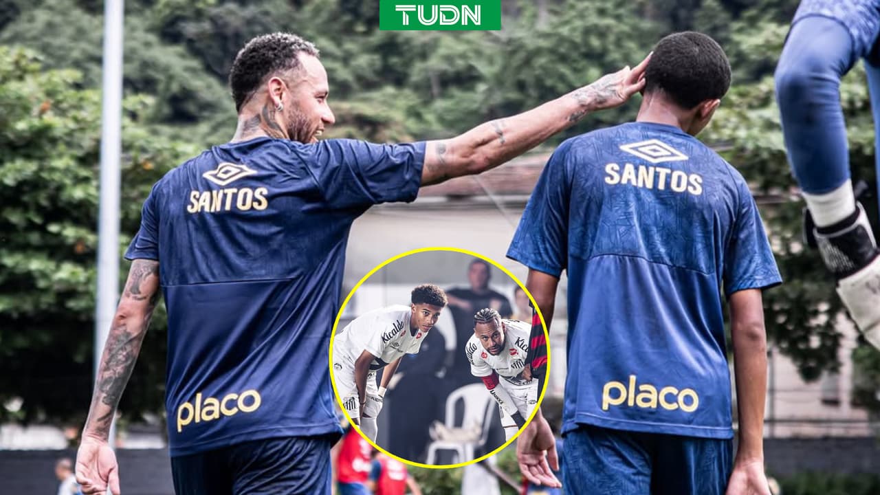 Neymar tiene duro encontronazo con hijo de Robinho