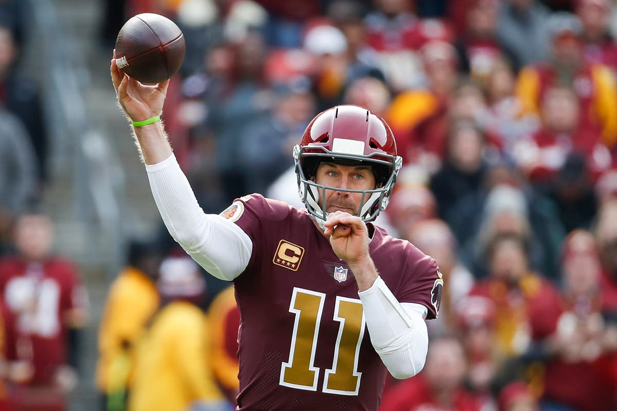 Alex Smith juega su primera temporada con los Redskins luego de ser cambiado por los Kansas City Chiefs.
