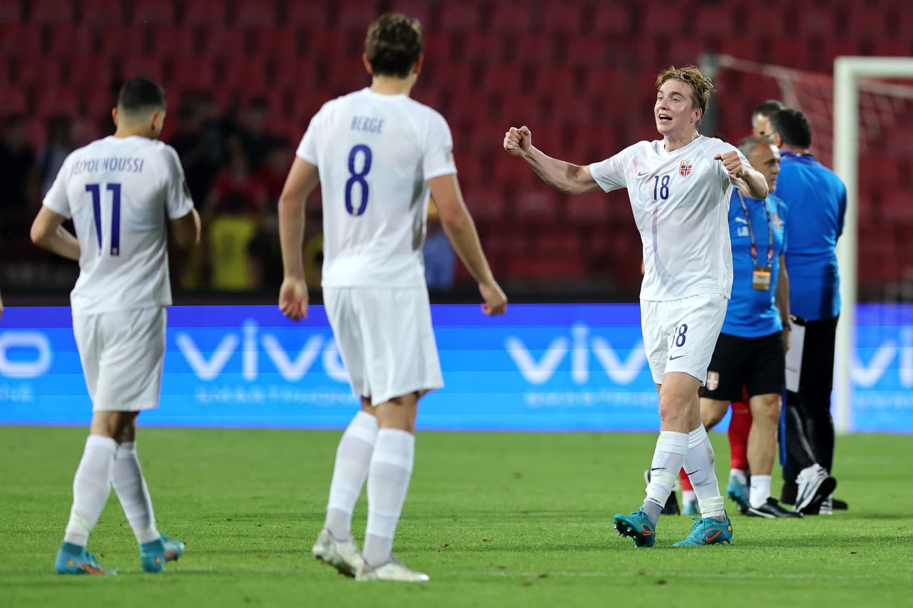 La Selección de Noruega derrotó a Serbia con una anotación slitaria de Erling Haaland.