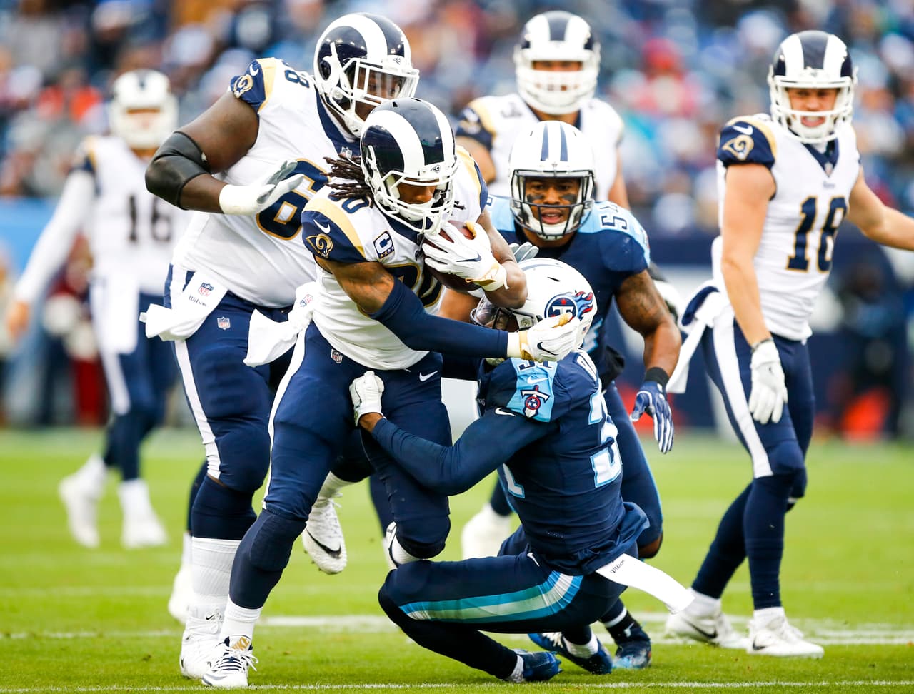 Gurley y los Rams atropellaron a Titans para meterse a playoffs