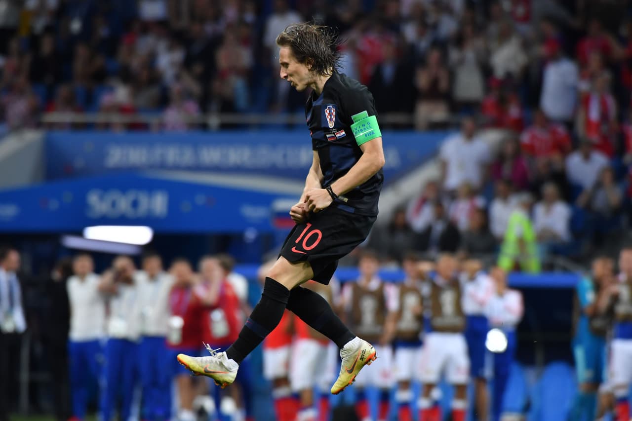 Al igual que en la definición contra Dinamarca, Luka Modric cobró y acertó en el tercer lanzamiento de Croacia.