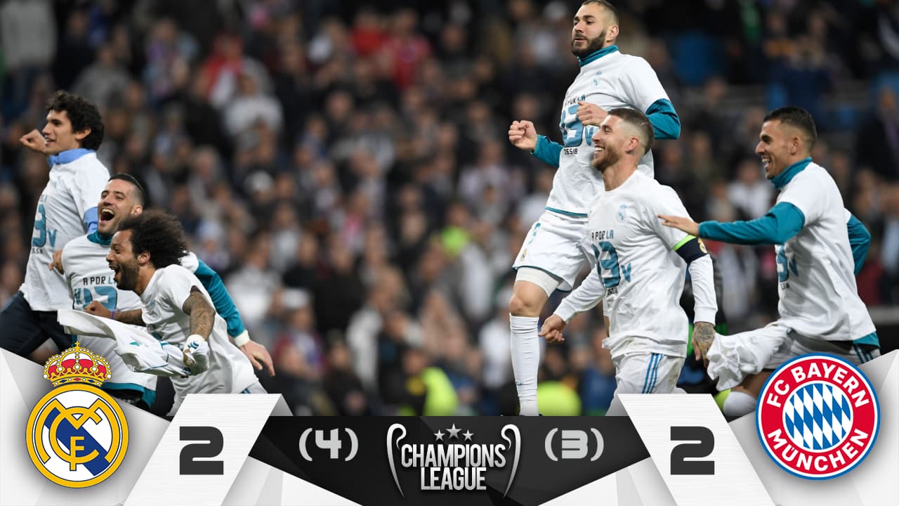 Histórico Real Madrid: finalista por tercera vez consecutiva en la Champions tras eliminar al Bayern