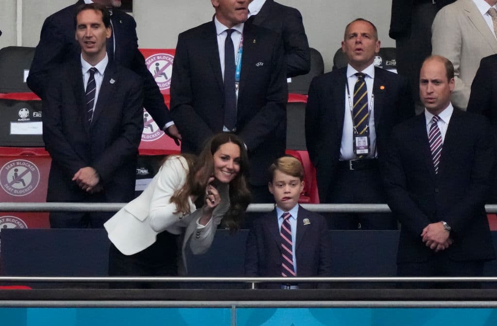 Kate y William llevaron al mayor de sus hijos, el príncipe George.