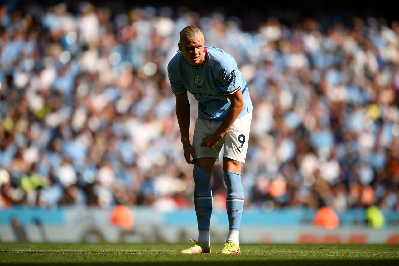 Haaland ya se había estrenado con el Manchester City ahora simplemente debió aguantar la sequía.
<br>