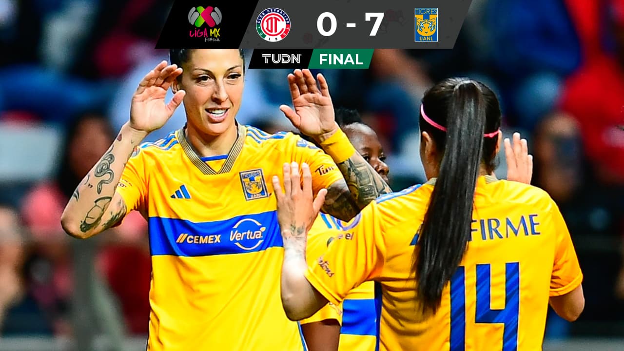 Tigres humilla a Toluca con magia de Ovalle y dobletes de Hermoso y Mayor