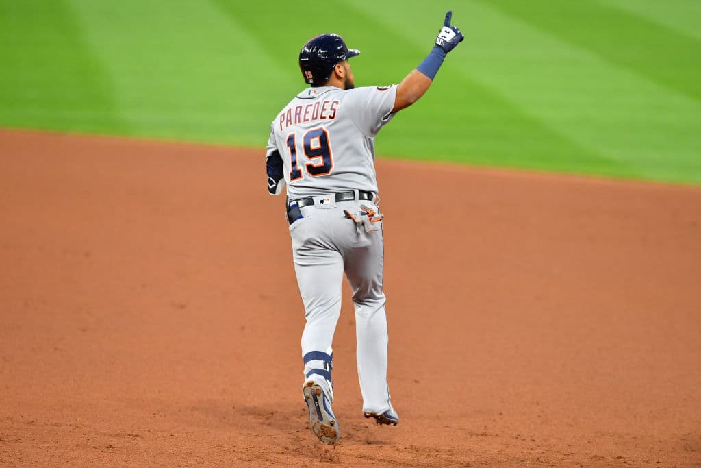 Isaac Paredes pega su primer Grand Slam en Grandes Ligas