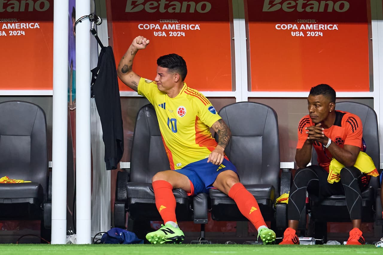 La discusión entre James Rodríguez y Lionel Messi en la Final de Copa América 2024