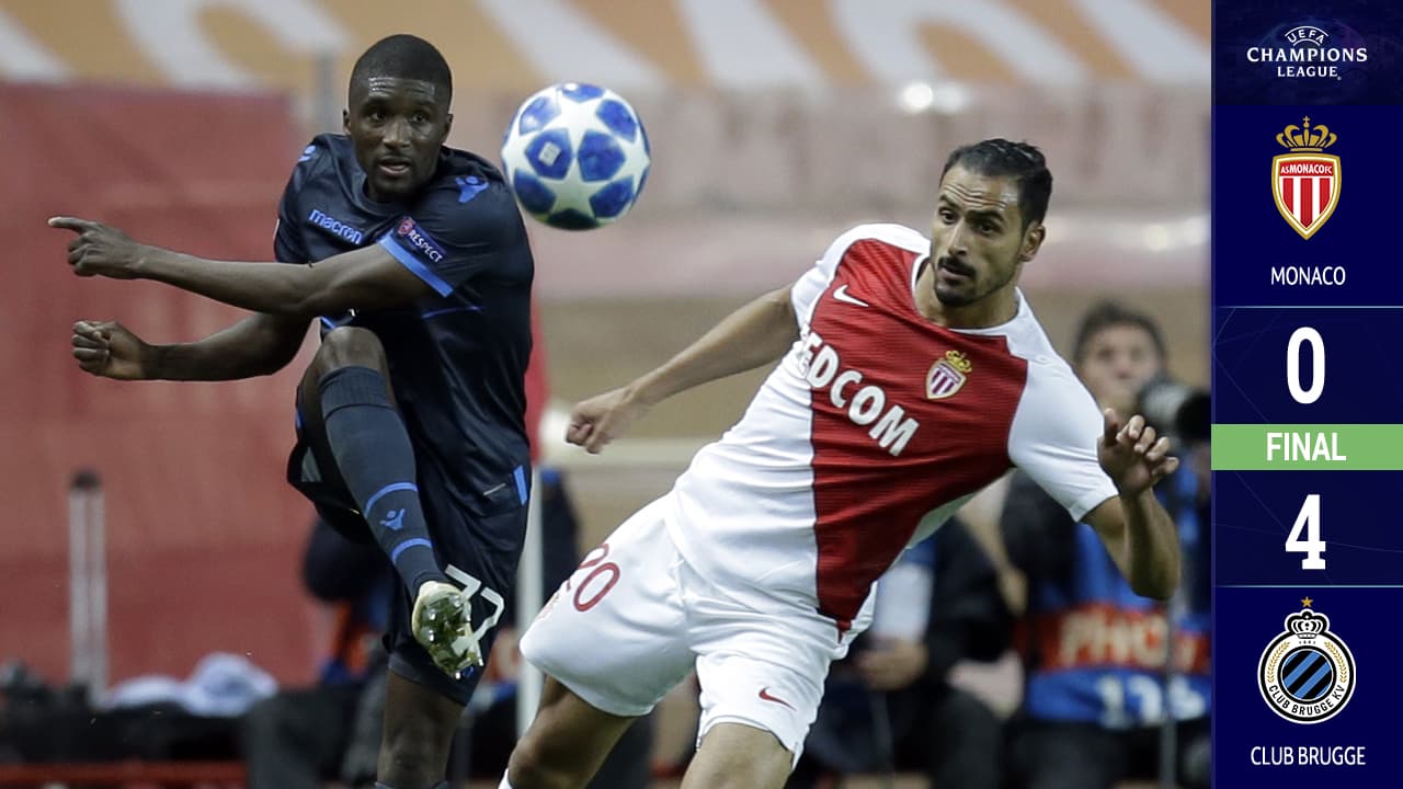 Ni con Thierry Henry arranca: Mónaco cae humillado en casa ante el Brujas y queda último en el Grupo A