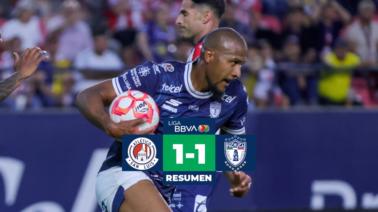 Atlético San Luis y Pachuca empatan en ‘feria de goles anulados’