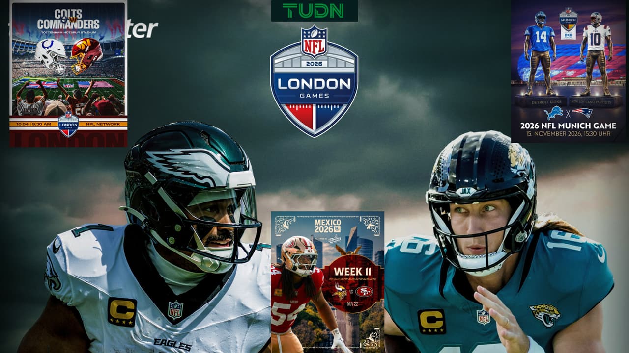 Estos son los rivales y sedes de juegos internacionales de NFL en 2026