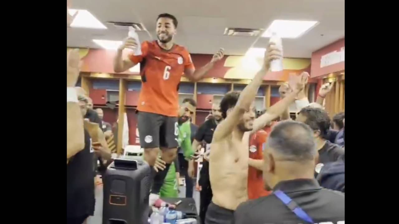 El festejo de Egipto por su primer triunfo en una Copa del Mundo tras vencer a Nueva Zelanda