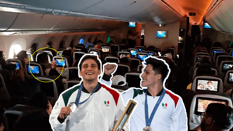 Piloto da emotivas palabras a atletas mexicanos en su regreso a México de Paris 2024
