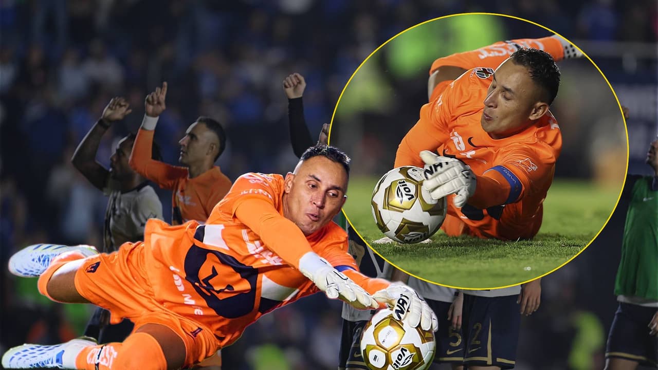 ¡A punta de atajadas, Keylor Navas mantiene con vida a Pumas!
