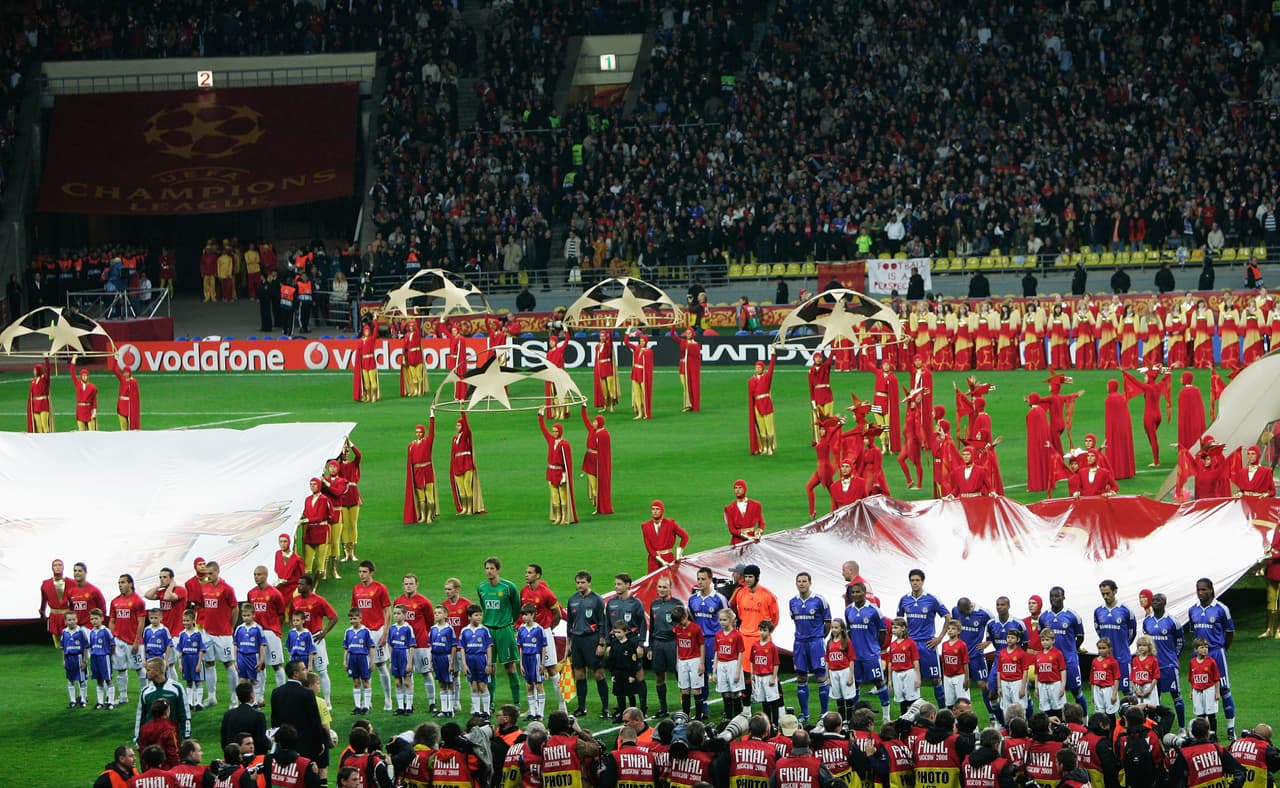 Con una ceremonia majestuosa, el Luzhniki le dio la bienvenida al partido más esperado de aquel año en el fútbol europeo entre los dos mejores de la edición 2007/2008 de la Champions League.