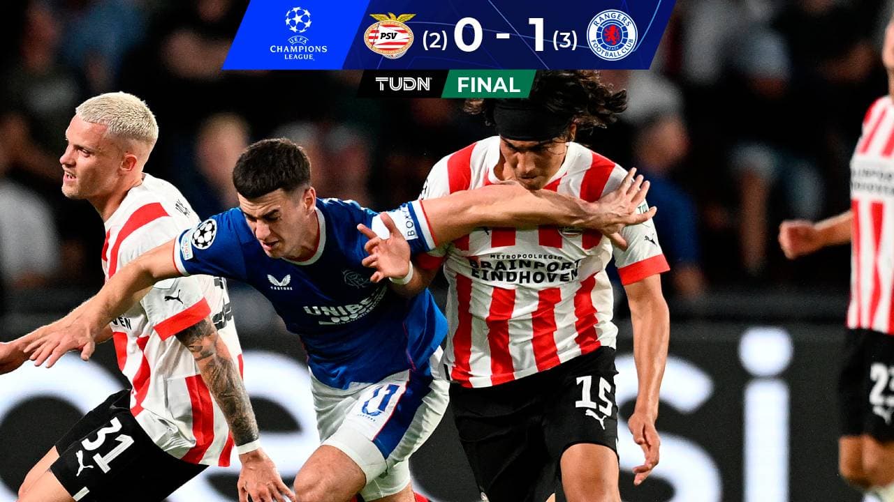PSV y Guti quedan fuera de Champions League tras caer ante Rangers