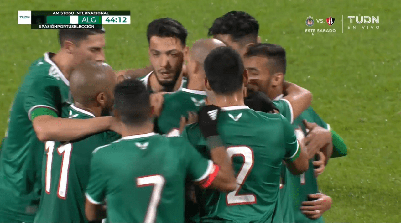 Se acerca el final del partido y los argelinos parece que se llevarán la victoria