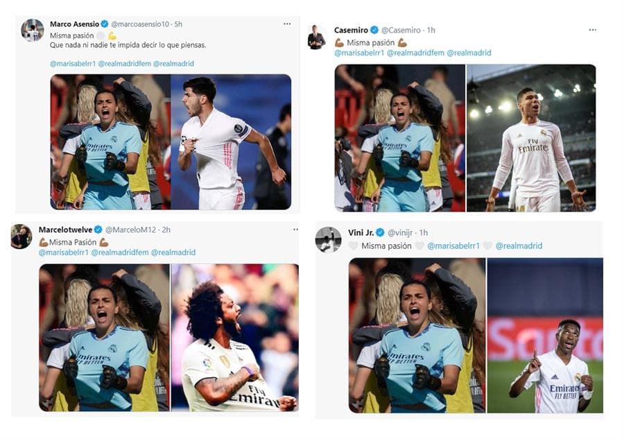 Misma Pasión, el lema por la igualdad en el futbol | No sólo los compañeros de la arquera Misa Rodriguez se solidarizaron, sino que jugadores y clubes alrededor del mundo compartieron su apoyo en redes.