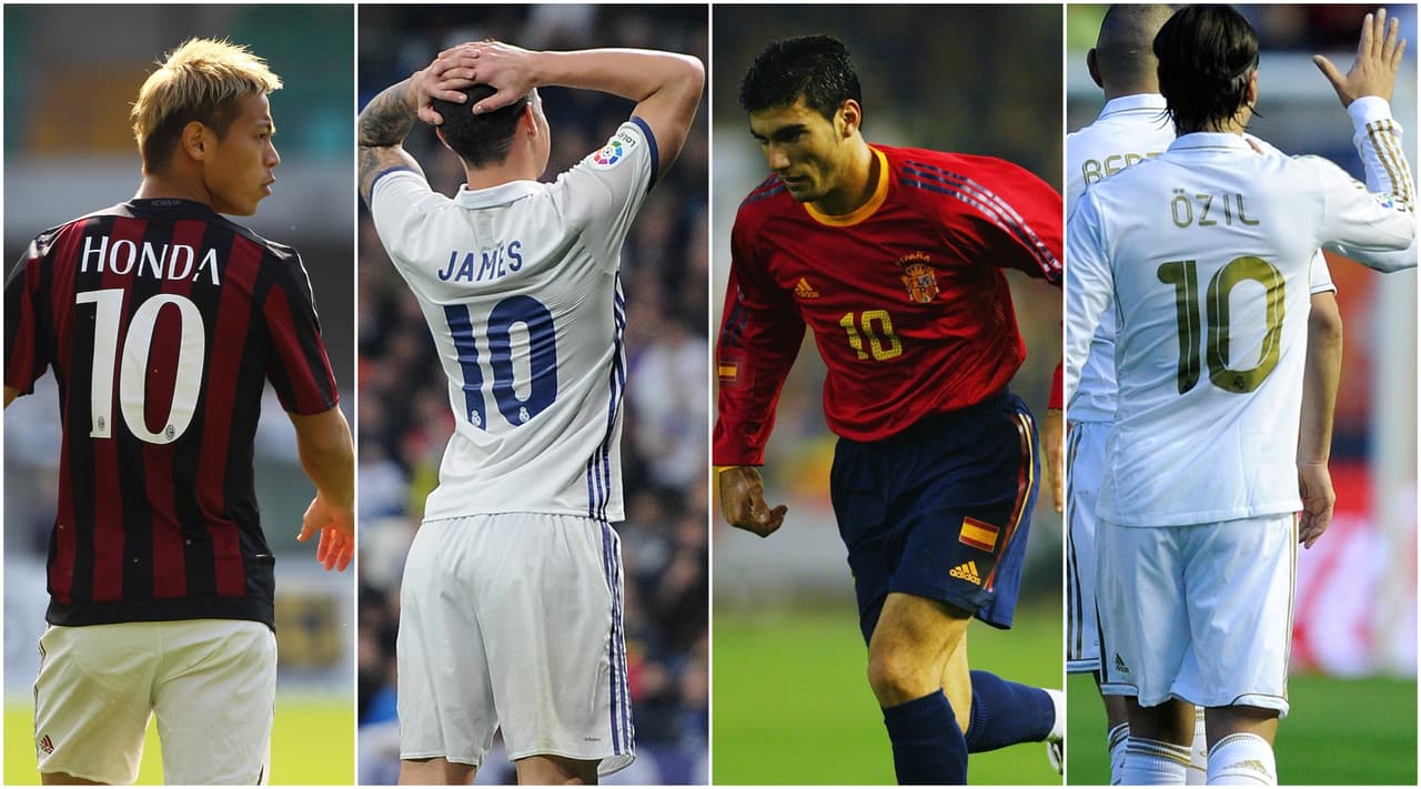 Estos futbolistas no supieron hacer valer la playera '10' en sus respectivas carreras futbolísticas.