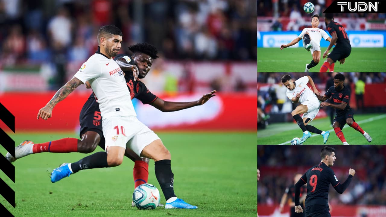 Con goles de Franco Vázquez al 28 y Álvaro Morata al 60, Sevilla y Atlético de Madrid empatan y se quedan con 21 unidades cada uno.