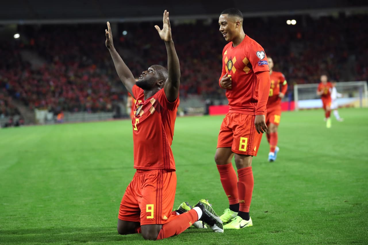 Bélgica goleó en casa San Marino con una actuación notable.