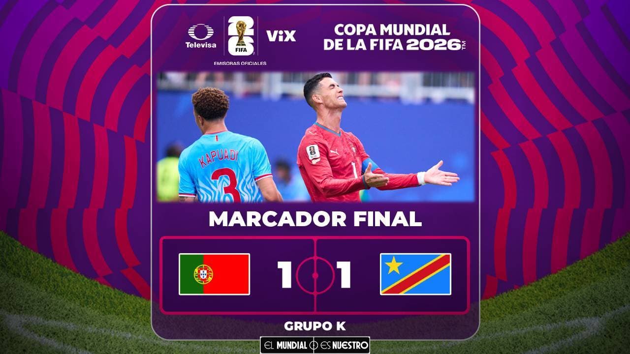 Portugal y Cristiano Ronaldo empatan con el Congo