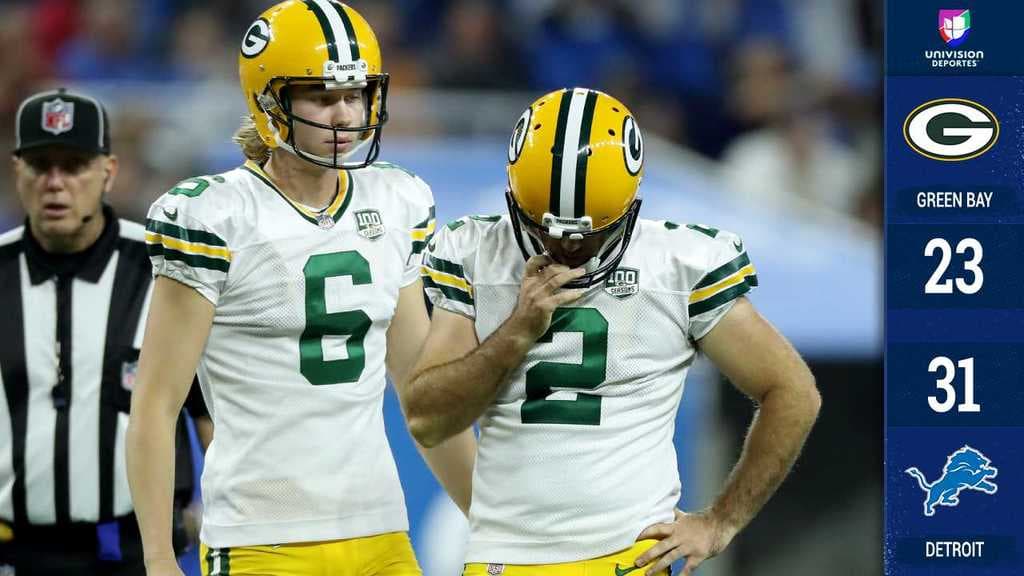 Dos touchdowns de LeGarrette Blount y dos pases de anotación de Matthew Stafford abrieron la brecha para Detroit (2-3) ante unos erráticos Packers (2-2-1) que no mejoran con consistencia.