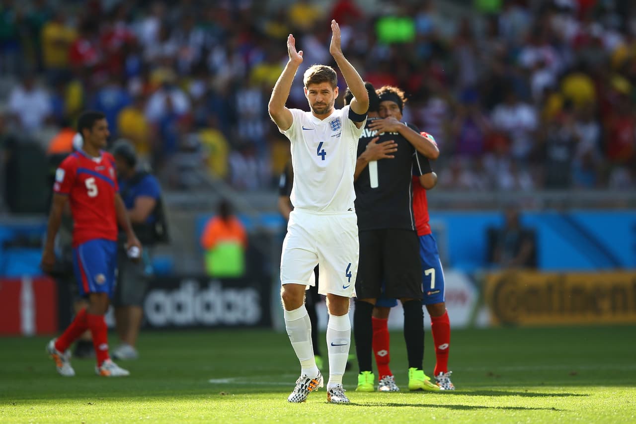 En Brasil-2014, Gerrard se despediría de su selección luego de que el equipo quedara eliminado en la primera ronda.