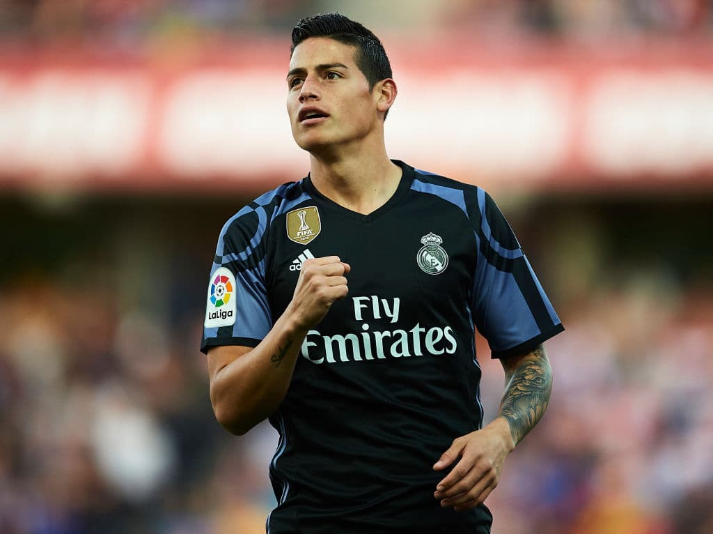 <b>James Rodríguez: </b>una de las últimas incorporaciones del Real Madrid con Gestifute. El mediocampista colombiano arribó después de brillar en el Mundial de Brasil 2014 con su selección.