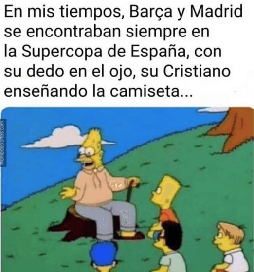 Los memes de la Supercopa de España se lanzan sin piedad sobre el Barcelona y el Real Madrod.