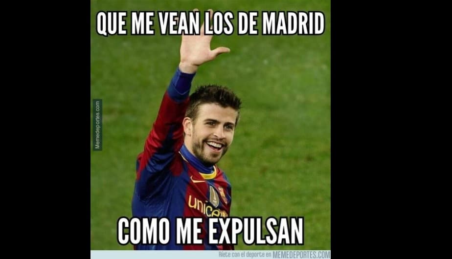 Tras el triunfo del Athletic Club en la Supercopa de España, los memes se mofaron del Barcelona y de la expulsión de Piqué.