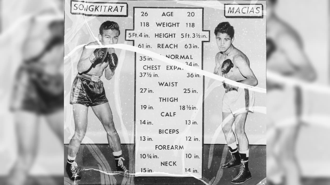 Raúl Macías | El que acuñara la frase “Todo se lo debo a mi mánager y a la virgencita de Guadalupe”, sólo cayó derrotado un par de veces por 41 victorias (25 KO’s). El ‘Ratón’ del ‘barrio bravo’ de Tepito fue de los primeros grandes ídolos del boxeo nacional.