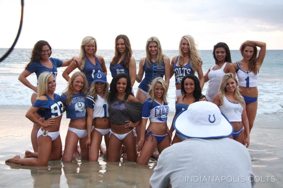 Checa esta belleza de las cheerleaders de los Indianapolis Colts (Foto: Indianapolis Colts).