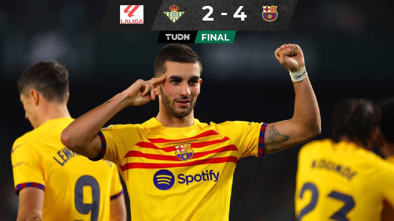 Barcelona derrota al Betis en la despedida de Andrés Guardado