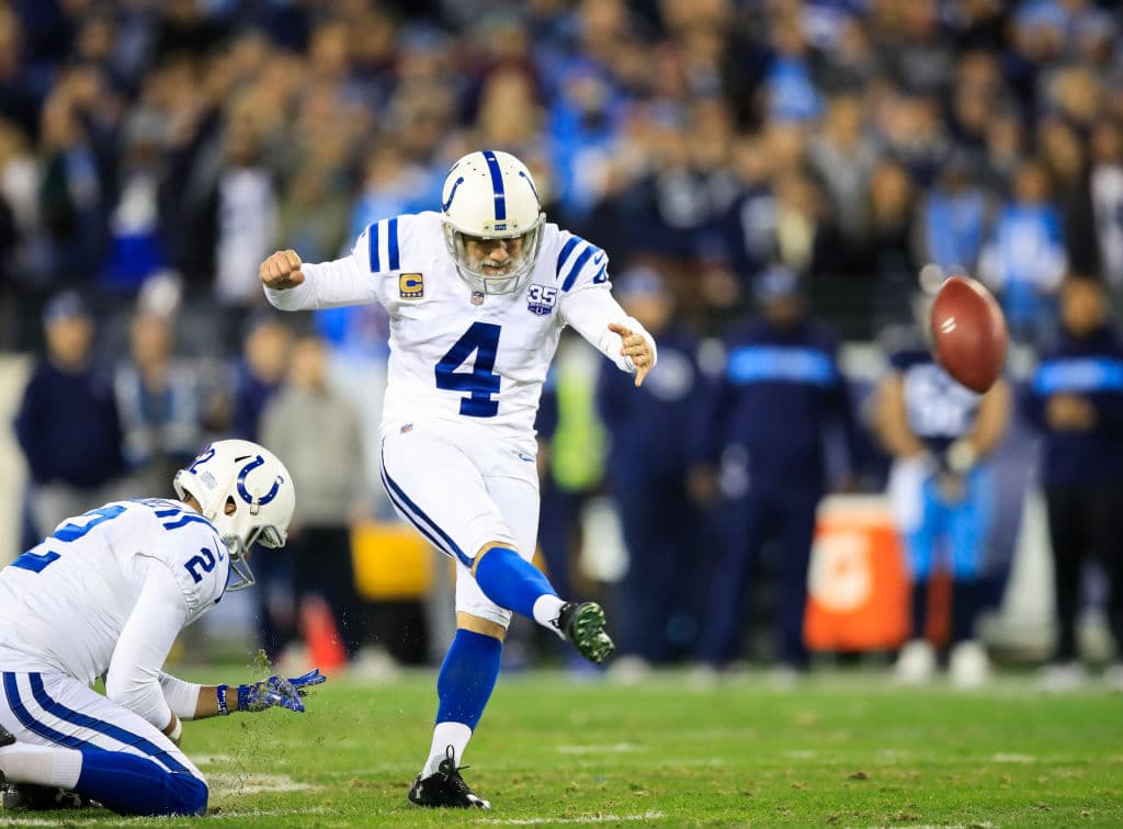 <b>Adam Vinatieri, K Indianapolis</b>. Es el jugador en activo más veterano de la NFL. A pesar de sus 46 años, conectó 23 goles de campo y cuatro de ellos más allá de 50 yardas.