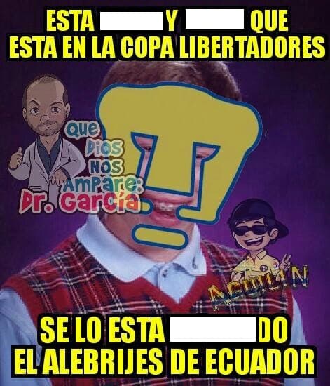 Los Pumas perdieron en la ida de los cuartos de final de la Copa Libertadores ante Independiente del Valle y los memes no faltaron.