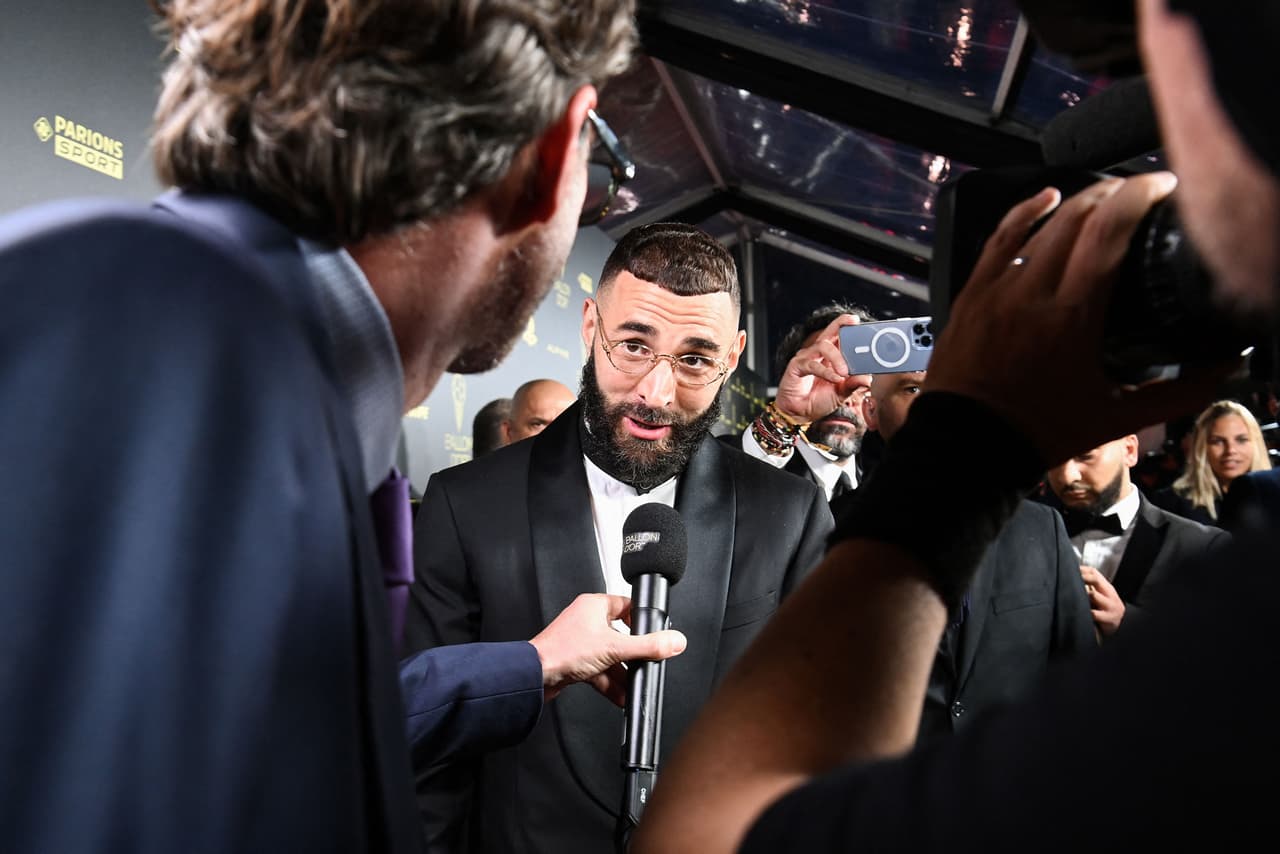 Karim Benzema, el favorito, el más buscado por la prensa.