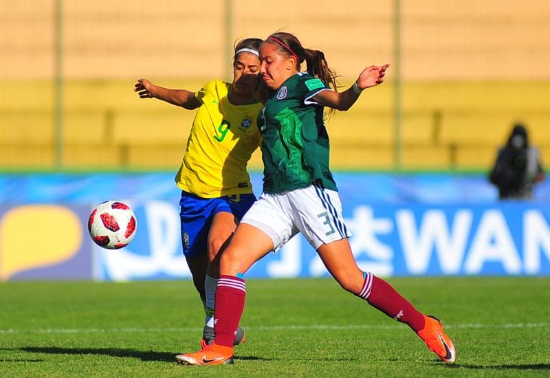 México obtuvo un triunfo muy valioso 1-0 contra Brasil con miras a obtener un cupo en el grupo B para los cuartos de final del Mundial Sub-17 femenino en Uruguay.