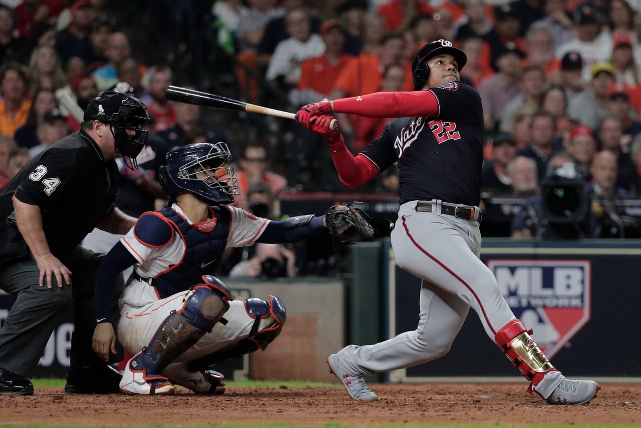 Washington Nationals dan la vuelta en la quinta entrada y obligan a jugar el séptimo de la serie.