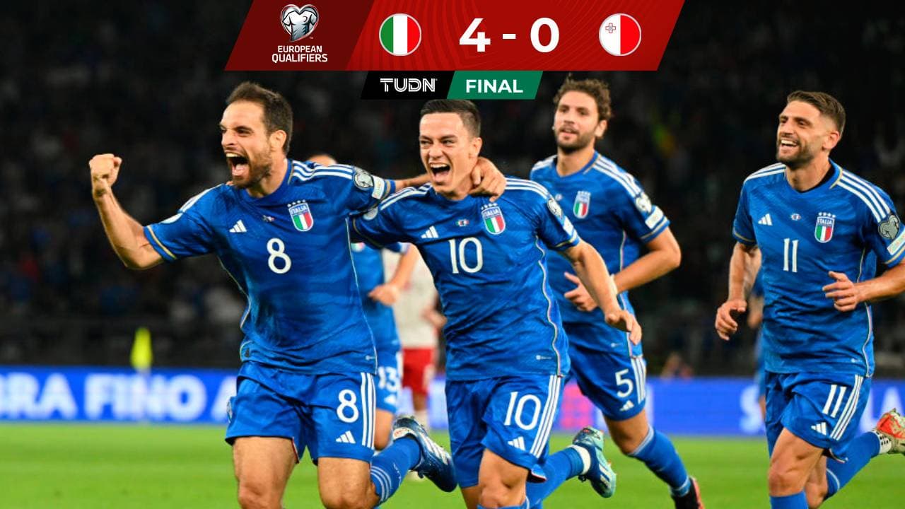 Italia vence sin problemas a Malta y queda cerca de la Euro 2024