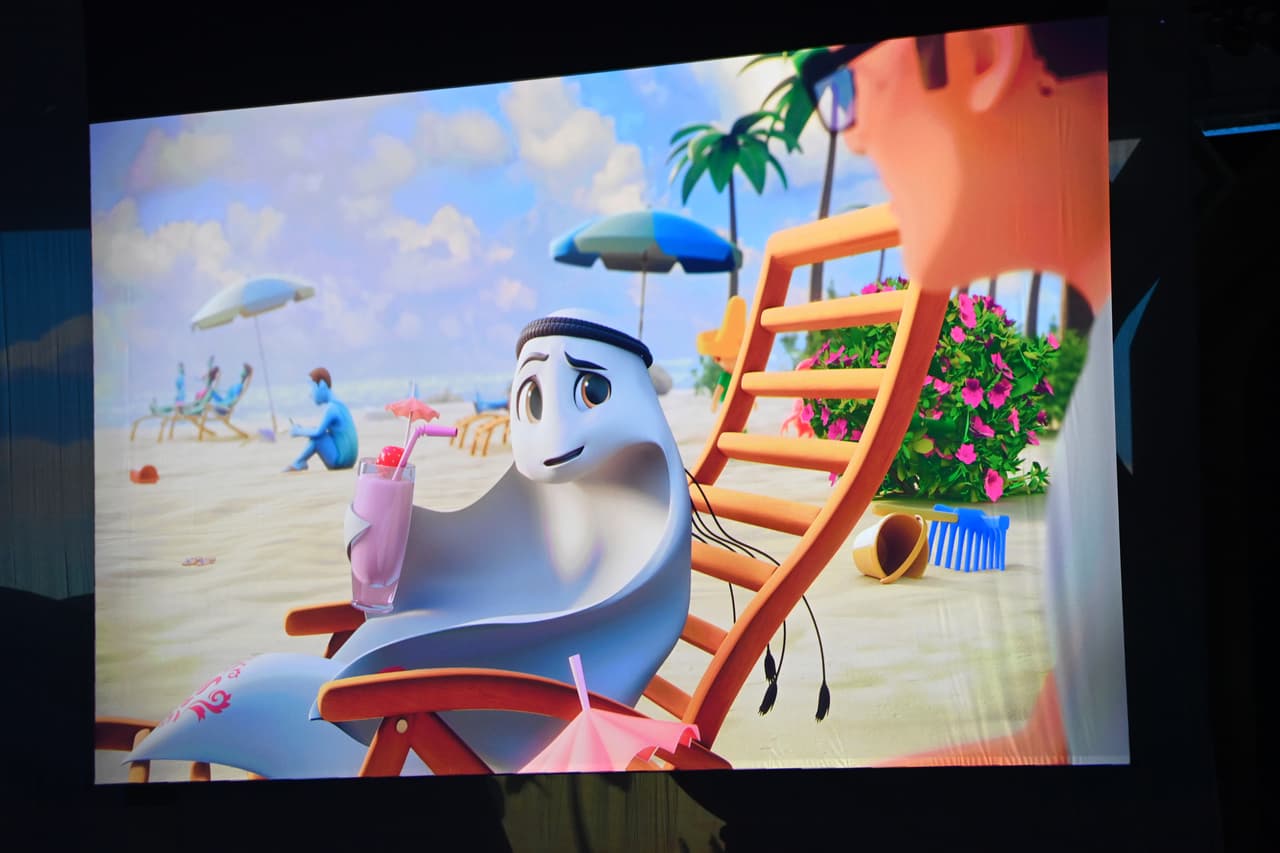 También fue presentada la mascota de la Copa del Mundo, que leva por nombre La Eeb.