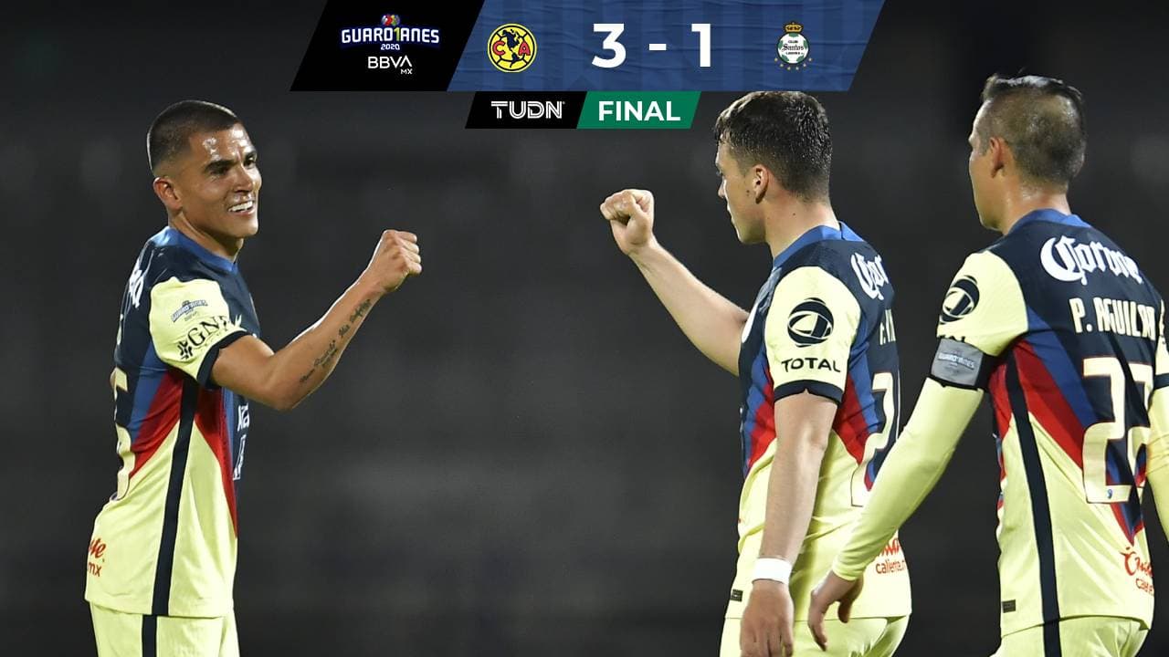 América le mete tres a Santos con un primer tiempo de antología