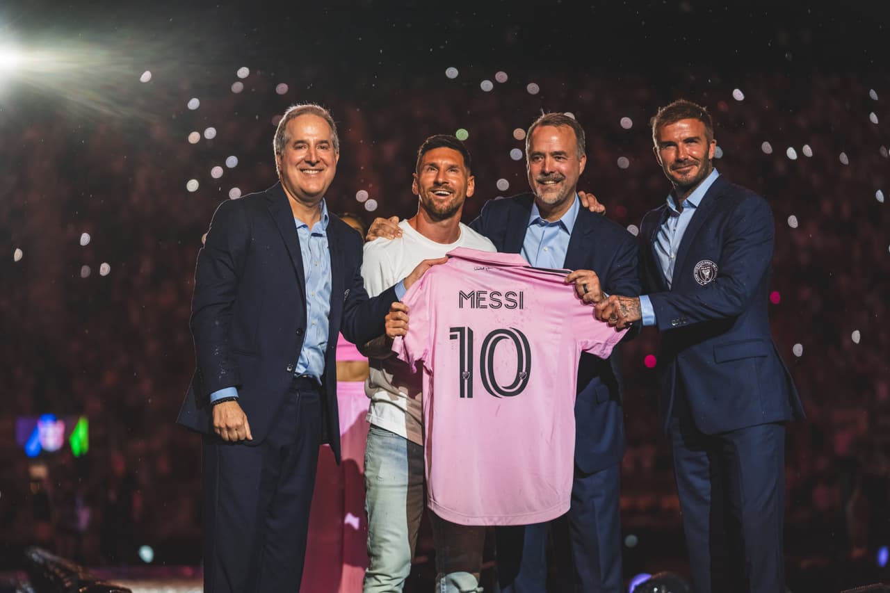 ¡Una fiesta! Messi es presentado con Inter Miami en el DRV PNK Stadium