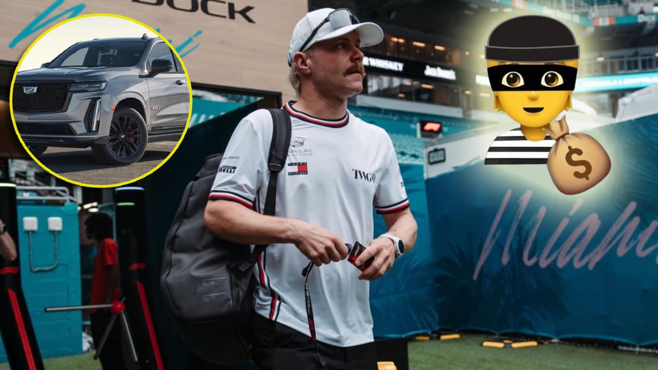 Valtteri Bottas fue blanco de los ladrones durante el Gran Premio de Miami