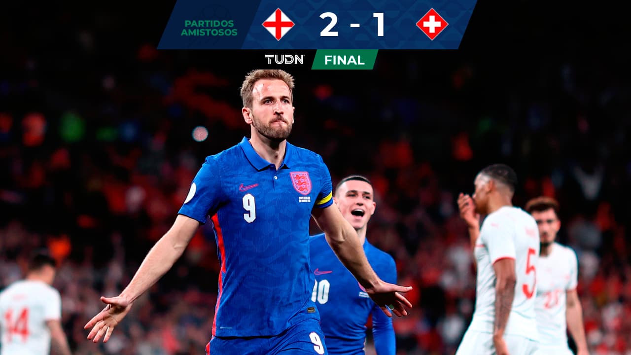 Inglaterra remonta y vence a Suiza en el comienzo de su preparación al Mundial