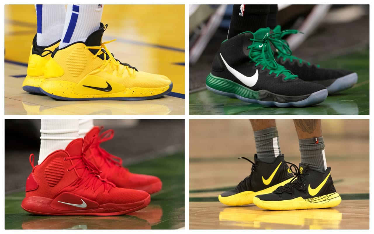 Con el inicio de la segunda ronda de los Playoffs de la NBA las grandes estrellas la dan una mayor importancia a todo. Y la elección del calzado deportivo no es la excepción. Aquí les presentamos algunos de los modelos que eligieron este domingo.