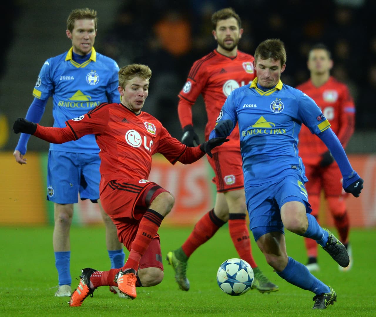 BATE Borisov 1-1 Bayer Leverkusen: Leverkusen empata en Borisov y peligra su pase a 8vos.